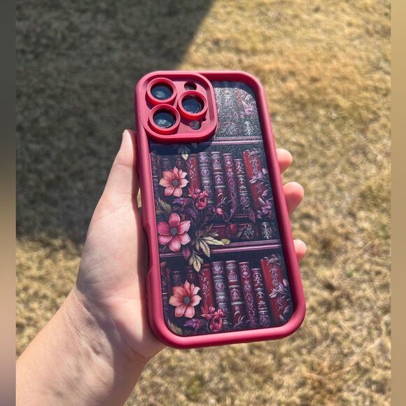 Vintage Library Floral Phone Case for iPhone 15 Pro Max - Picture 3 of 5